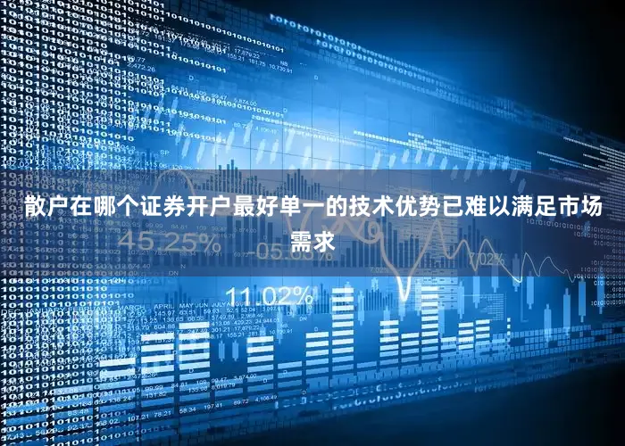散户在哪个证券开户最好单一的技术优势已难以满足市场需求