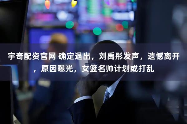 宇奇配资官网 确定退出，刘禹彤发声，遗憾离开，原因曝光，女篮名帅计划或打乱